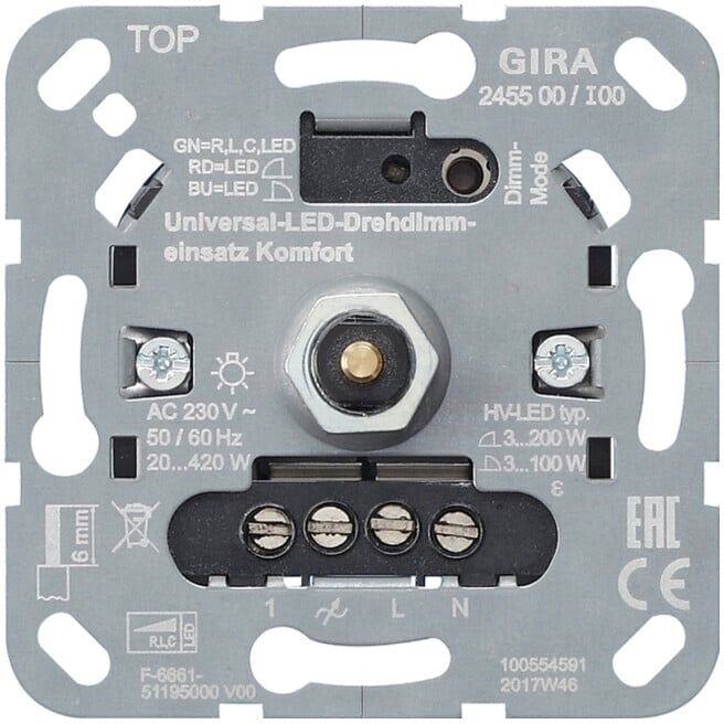 Gira Module universel LED variateur Confort 245500 (245500)