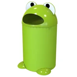 Abfallbehälter Buddy Frosch 75 L Grün niedlicher Abfalleimer in Form eines Froschs