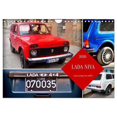 LADA NIVA - Exportschlager der UdSSR (Wandkalender 2026 DIN A4 quer), CALVENDO Monatskalender