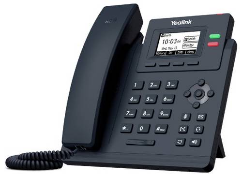 Yealink SIP-T31W Systemtelefon,VoIP Monochromes Display Grau
