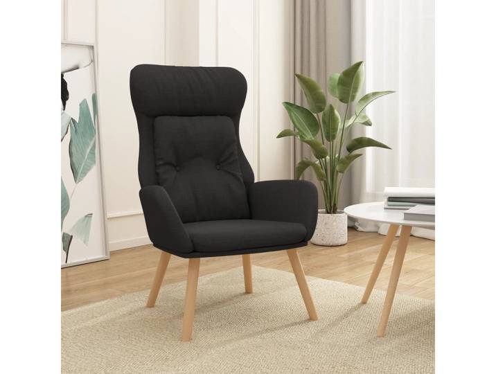 vidaXL Relaxsessel, Relaxsessel Schwarz Stoff