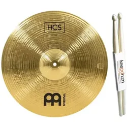 Meinl HCS18C Crash 18 mit keepdrum Drumsticks (18", Becken, Crash), Becken