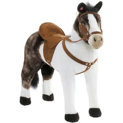 Happy People 58932 - Plüschtier - Schecke Pferd mit Sound (50cm)