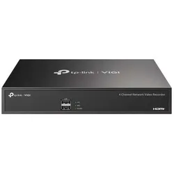 TP-Link VIGI NVR1004H 4 Kanal Netzwerk Video Recorder, 1x bis zu 10TB SATA HDD intern montierbar