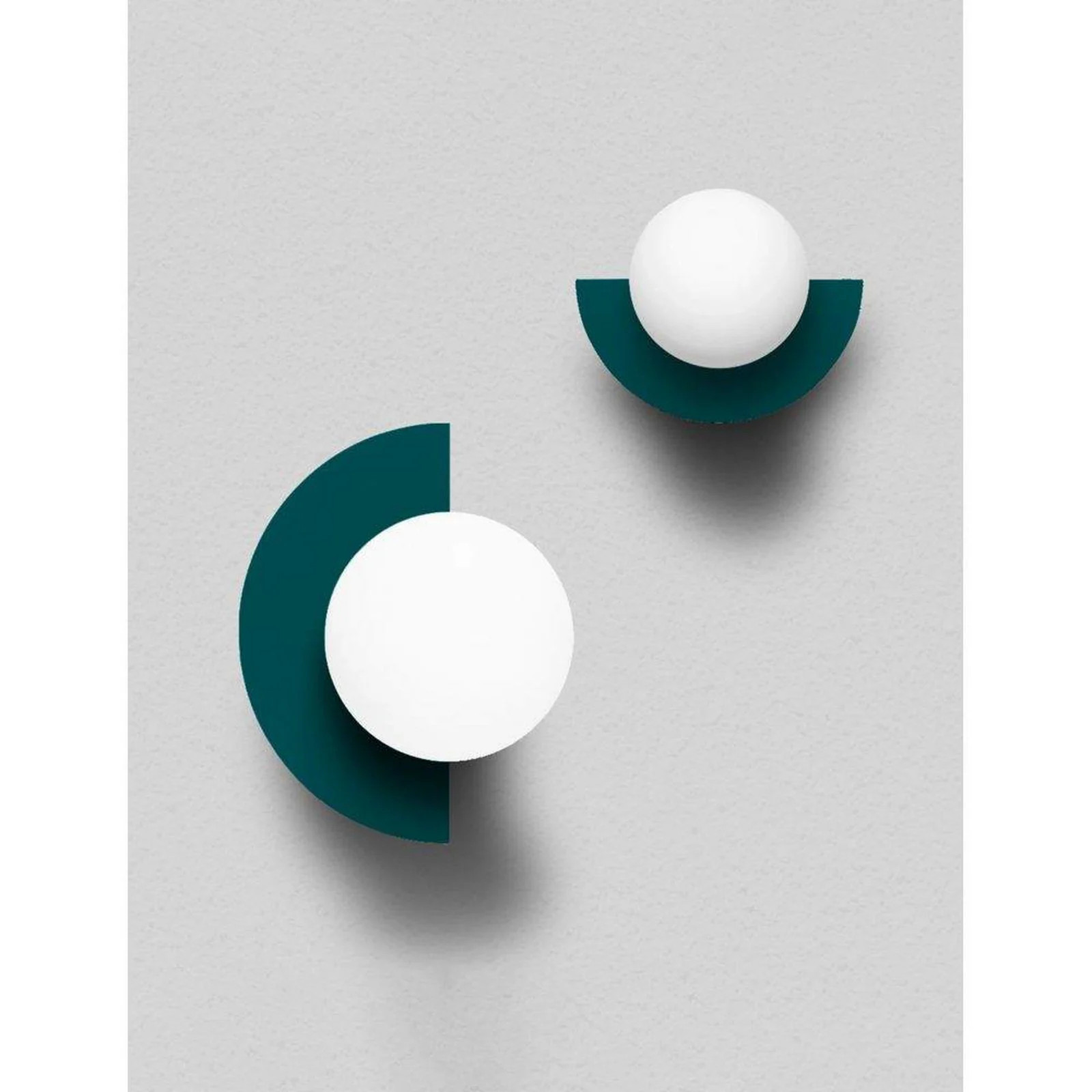 Swedish Ninja Candy Big Circle 180 L wandlamp - Groen - Metaal
