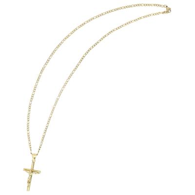 Kette ohne Anhänger ADELIA´S "Halskette mit Anhänger – Kreuz aus Edelstahl", gold, Halsketten, Herren, 61cm, Edelstahl, Ein kleines Geschenk mit großer Wirkung