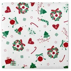 Sovie HOME Serviette Dream aus Linclass® Airlaid 40 x 40 cm, 12 Stück - Weihnachten