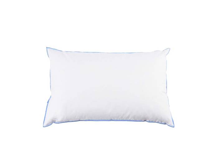 Oreiller moelleux/ferme duvet antiallergènes coton blanc 45x70 cm