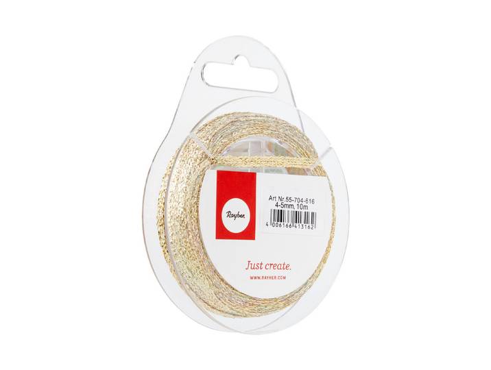 Rayher Glitterband Gold 5 mm 10 m