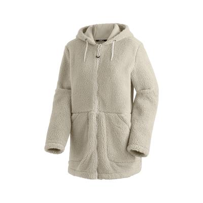 Fleecejacke MAIER SPORTS "Cheviot W", Damen, Gr. 46, beige, 100% Polyester, Jacken Fleecejacke, atmungsaktives Damen Fleece, weiter Schnitt