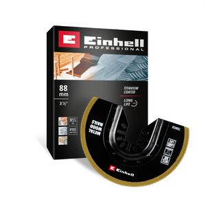 Einhell Multifunktionswerkzeug-Zubehör 708058, 88 mm Ø, Segmentsägeblatt, Open Back