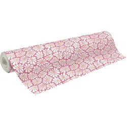 Clairefontaine, Geschenkverpackung, Geschenkpapier, Alliance 60g, Geschenkpapierrolle 50x0,70m, Sunny Flowers - Rosa