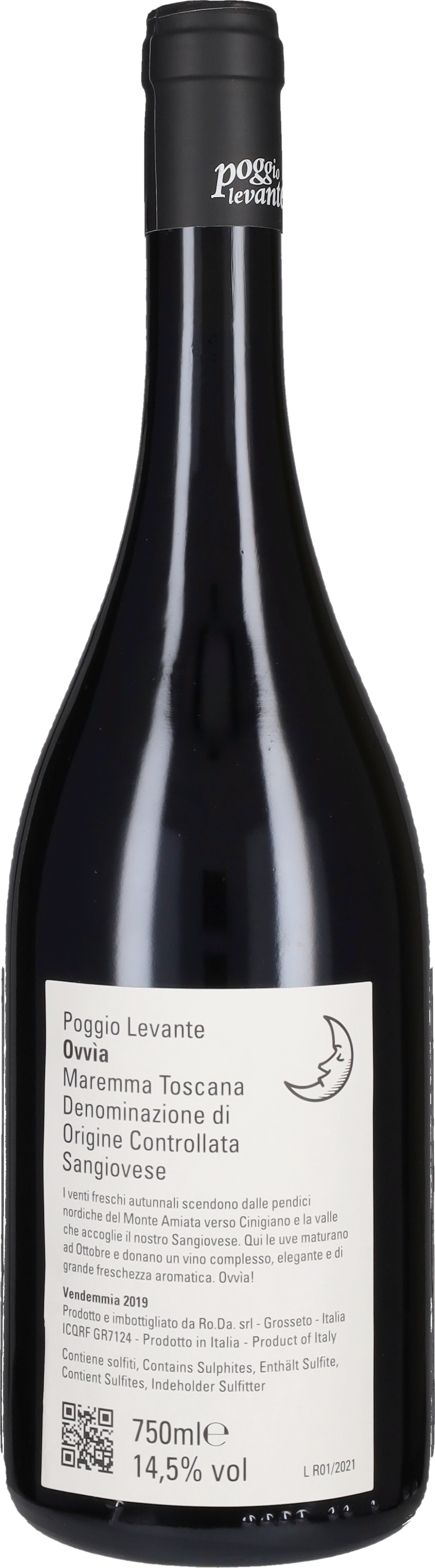 Sangiovese 'Ovvia' Poggio Levante 2019