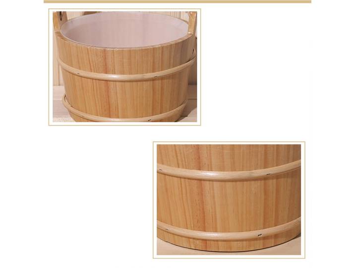 Ensemble seau et louche de sauna, accessoire de sauna et SPA, fournitures de bain portables, seau à eau en bois robuste pour SPA, sauna, salle de bain