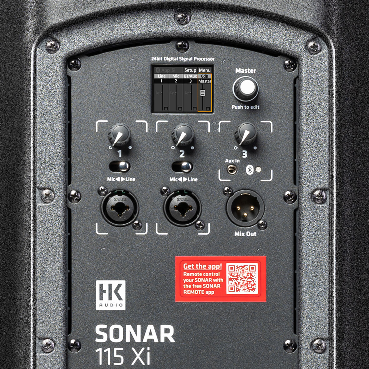 HK Audio Sonar 115 Xi Coluna Amplificada 1200W 133dB 15" Coluna amplificada