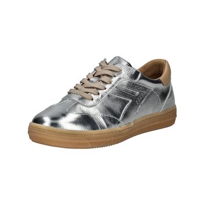 Sneaker ANDREA CONTI "Andrea Conti Sneaker Leder", Damen, Gr. 39, silber (silber, beige), Leder, Schuhe Sneaker