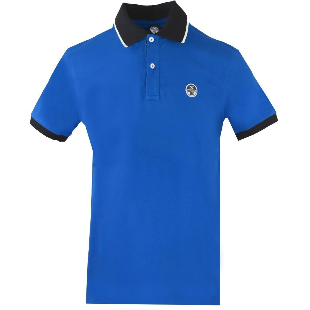 North Sails Contrast Collar Blue Polo