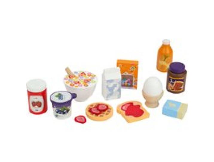 LUPILU® Set d'aliments en bois (Ensemble petit-déjeuner)