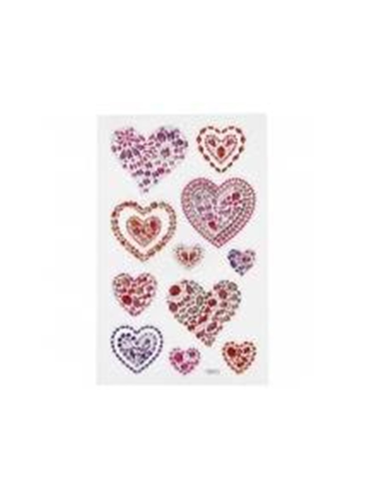 Creativ Company Diamond Stickers Hearts 1 Sheet