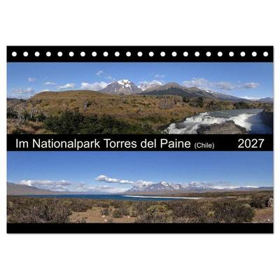Im Nationalpark Torres del Paine (Chile) (Tischkalender 2027 DIN A5 quer), CALVENDO Monatskalender
