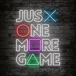Glasbild ONE MORE GAME (BHT 50x50x1,30 cm) - bunt - BHT 50x50x1,30 cm