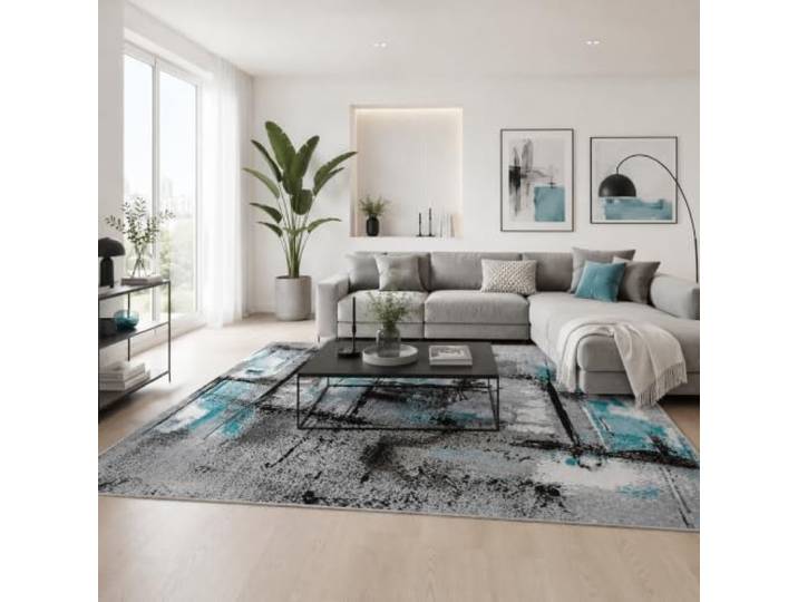 Pergamon Designer Teppich Velours Samba Wohnzimmer, Esszimmer, Flur und Diele Moderne Muster Pflegeleicht