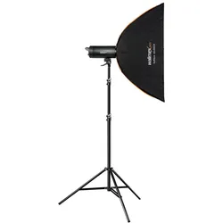 Walimex pro Campaigner 600 HS Set Single (Set, 600 Ws), Studioblitz, Schwarz