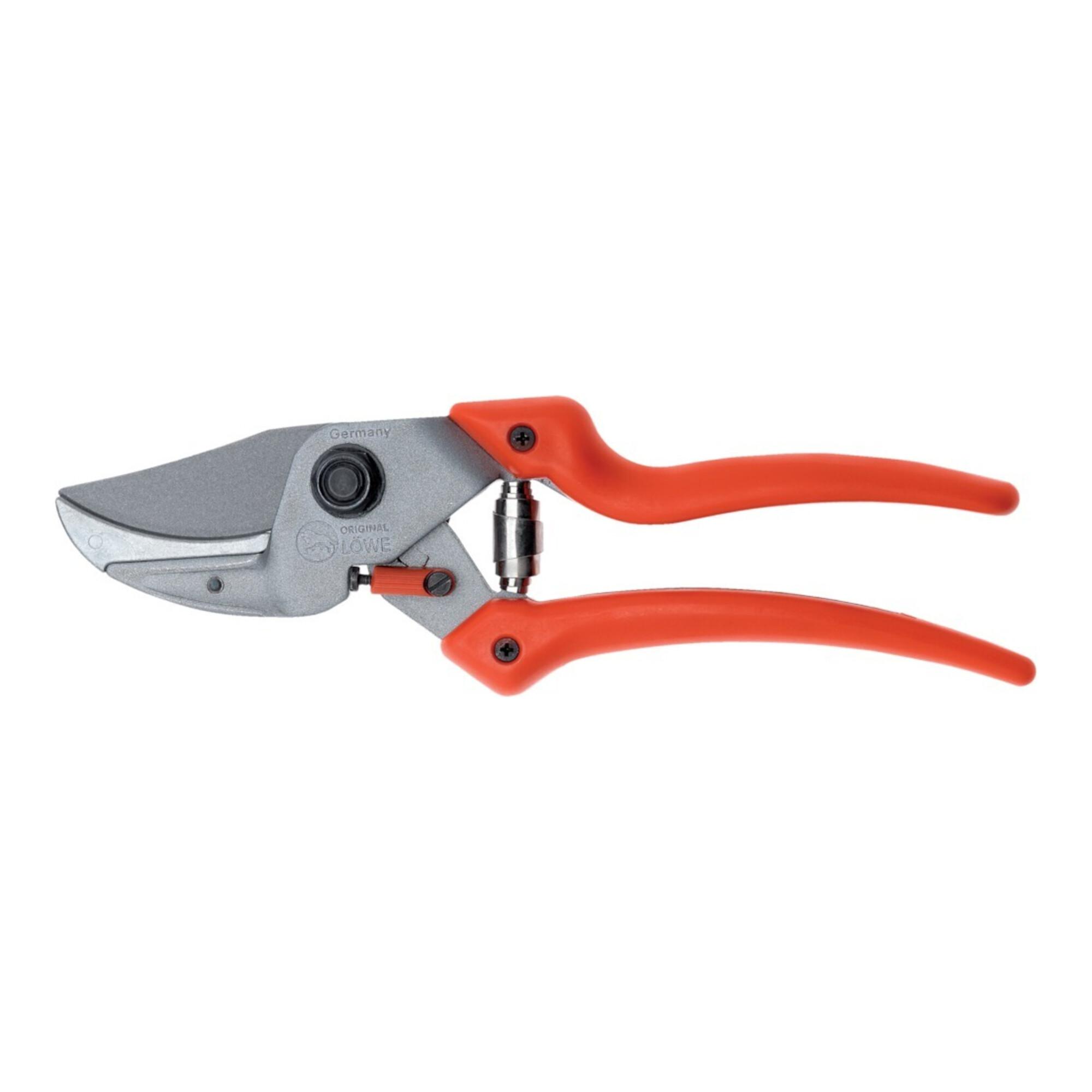 LÖWE Amboss-Gartenschere 8.107 mit Ku-Griffen, Gesamtlänge 210 mm, Schneidleistung 24mm, (8107)