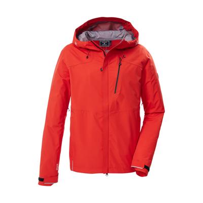 Funktionsjacke KILLTEC "KOS 27 MN JCKT", Herren, Gr. L, rot, Oberseite: 100% Polyester;Rückseite: 100% Polyester, Jacken Funktionsjacke, Leichte, wasserdichte, atmungsaktive 3-Lagen Funktionsjacke