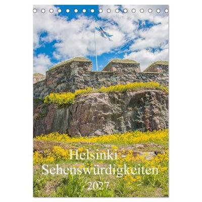 Helsinki - Sehenswürdigkeiten (Tischkalender 2027 DIN A5 hoch), CALVENDO Monatskalender