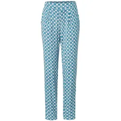 Tchibo - Jerseyhose mit Alloverprint - Damen - Gr. XL - weiß/print