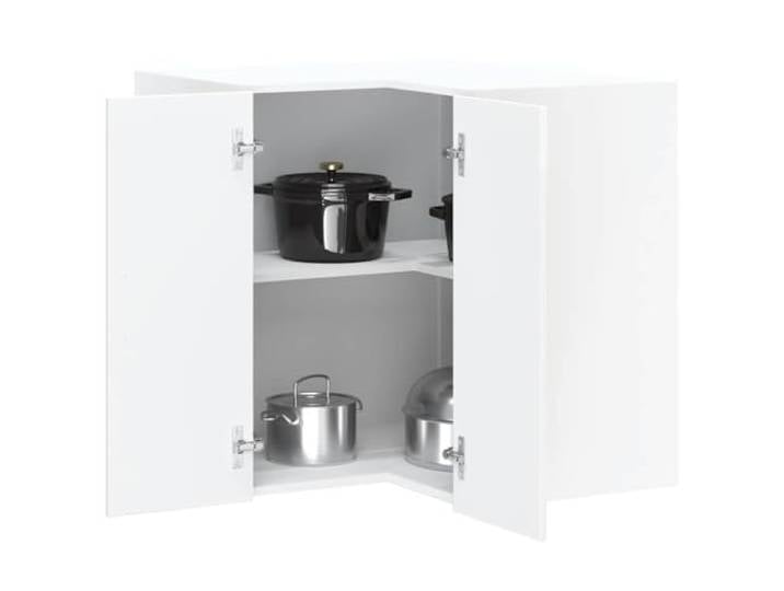 FMPGJLYH Eckhängeschrank Kalmar Küchenschrank Holzwerkstoff Wandmontage Platzsparendes Design, Hochglanz-Optik, Einfache Wandmontage