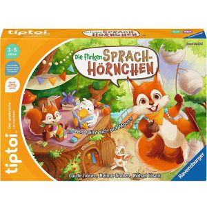 tiptoi Lernspiel 00203 Die flinken Sprach-Hörnchen, ab 3 Jahre, 1-4 Spieler, zur Sprachförderung