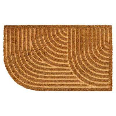 Fußmatte ASTRA "Coco Shape 008", braun, B:45cm H:15mm L:75cm, Kokos, Teppiche, Fußmatte, Türmatte, Kokos, abgerundet, rutschfest