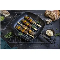 BK Bourgogne grillpan Jet Black 26cm, Pfanne + Kochtopf, Schwarz