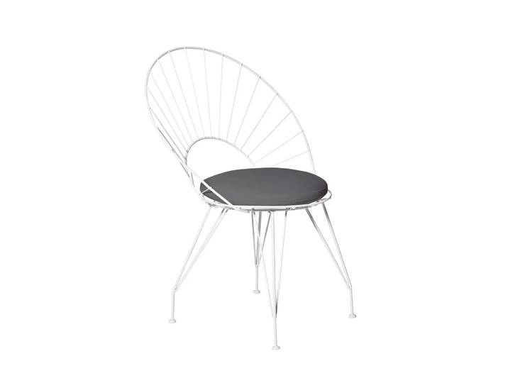 Swedese Chaise Desirée Noir/marron, structure blanche