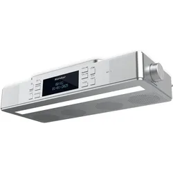 Kärcher Karcher RA 2038D-S Küchenradio - Unterbauradio mit UKW / DAB+ Radio, Bluetooth, Leuchte und Timer (DAB, DAB+, Bluetooth), Radio, Silber