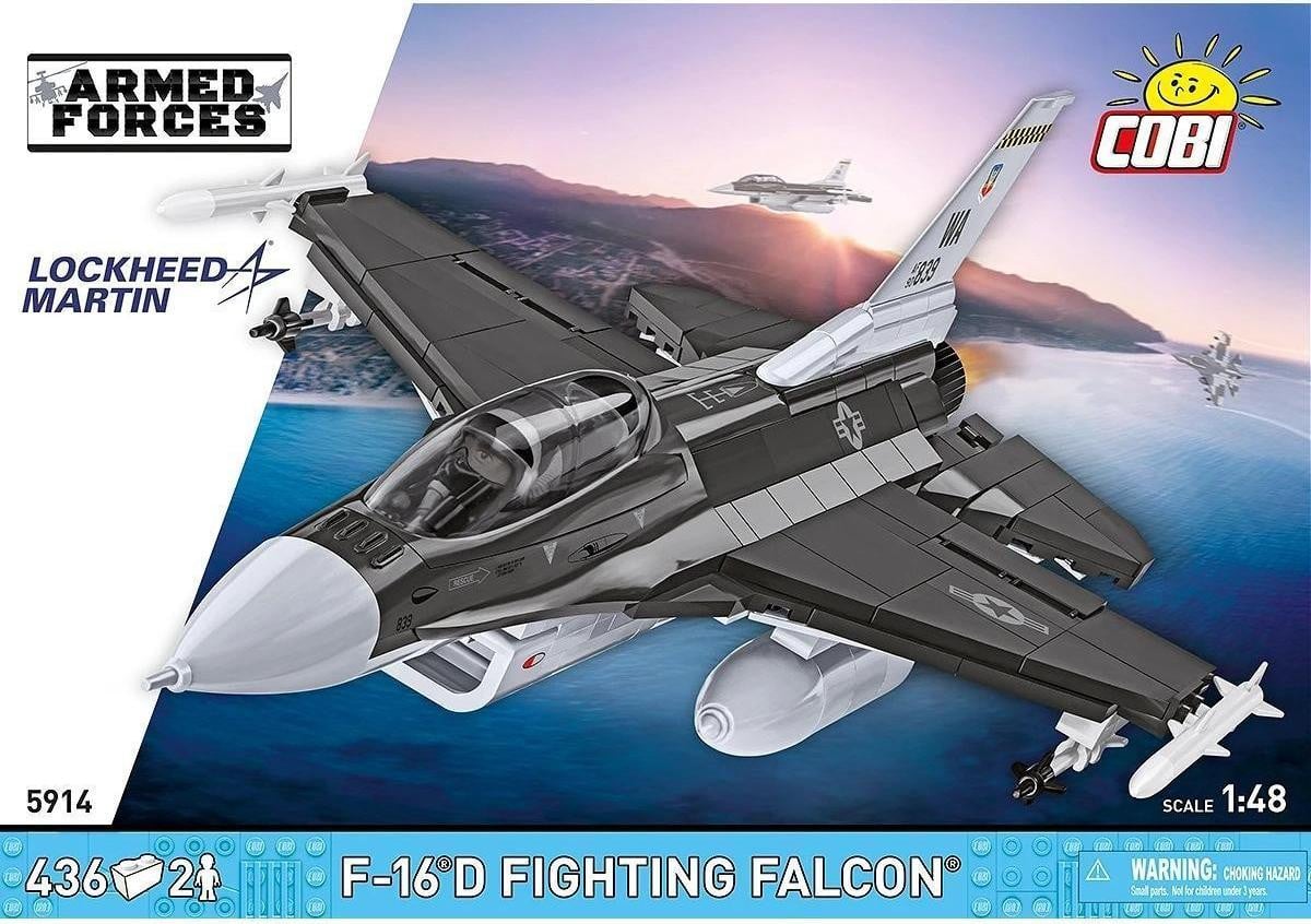 Cobi Bouwstenen Modelbouwset F-16D Fighting Falcon, 436 onderdelen