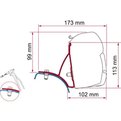 Fiamma Markisenadapter-Kit Trafic/Vivaro/Primastar