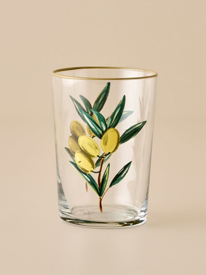 BELLA MAISON Glas in Transparent/ Grün/ Gelb - 510 ml - onesize
