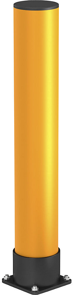 Rammschutz-Poller, Rohrdurchmesser 140 mm, verkehrsgelb, Höhe 900 mm Ampere Rack Mammut