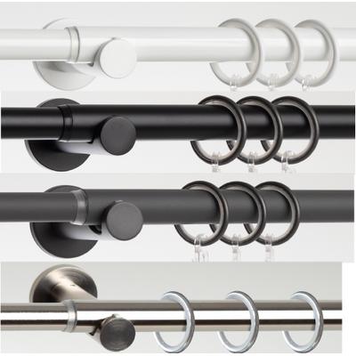 Gardinenring LIEDECO "Stilring mit Faltenlegehaken", weiß, Ø:27cm, Gardinenbefestigungen, Robust, Geräuscharm, Strapazierfähig