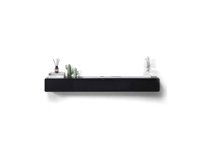 DFHS46JK Multimedia-Möbel Schwimmender TV-Ständer. Wandmontierte schwimmende Entertainment-Center-TV-Konsole für das Wohnzimmer(Schwarz,140x20x24cm)