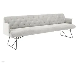 KAWOLA Esszimmerbank CHARME Cord hellgrau 246cm