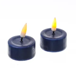 283 LED Teelichter Mia flackernd mit Batterie D:4,1cm königsblau 2St