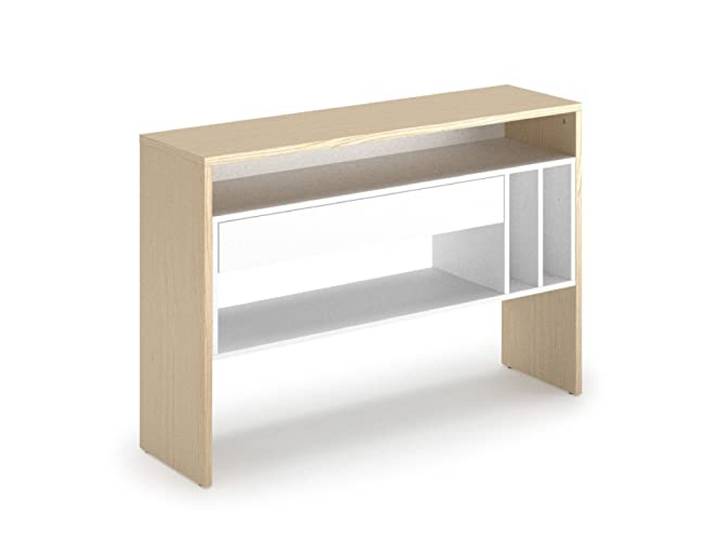 Symbiosis Choromela Konsole, Spanplatten, Melamin, Eiche und Weiß, H81 x B 120 x T 33 cm