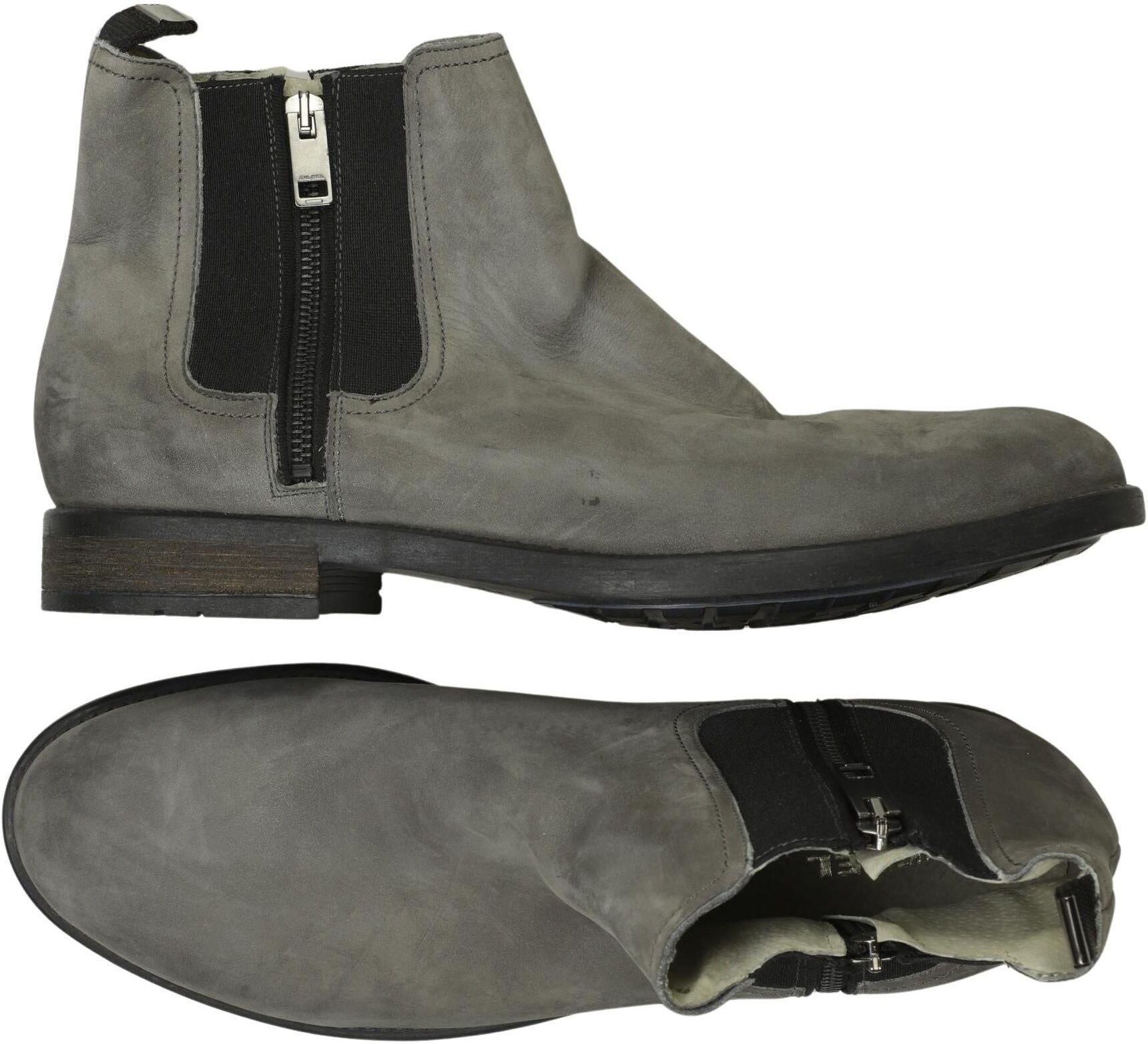 Diesel Herren Stiefel, Grau, Gr. EU 43, kein / Etikett - Second Hand