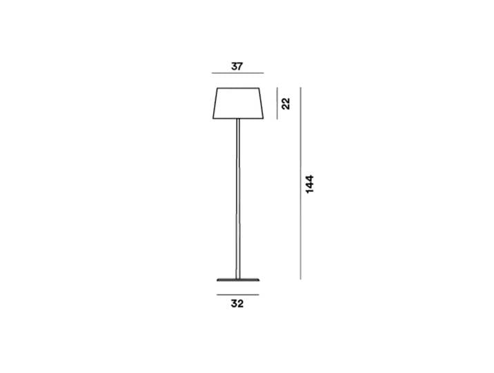 Lumiere XXL Lampadaire Aluminium/Gris - Foscarini - Salon / séjour