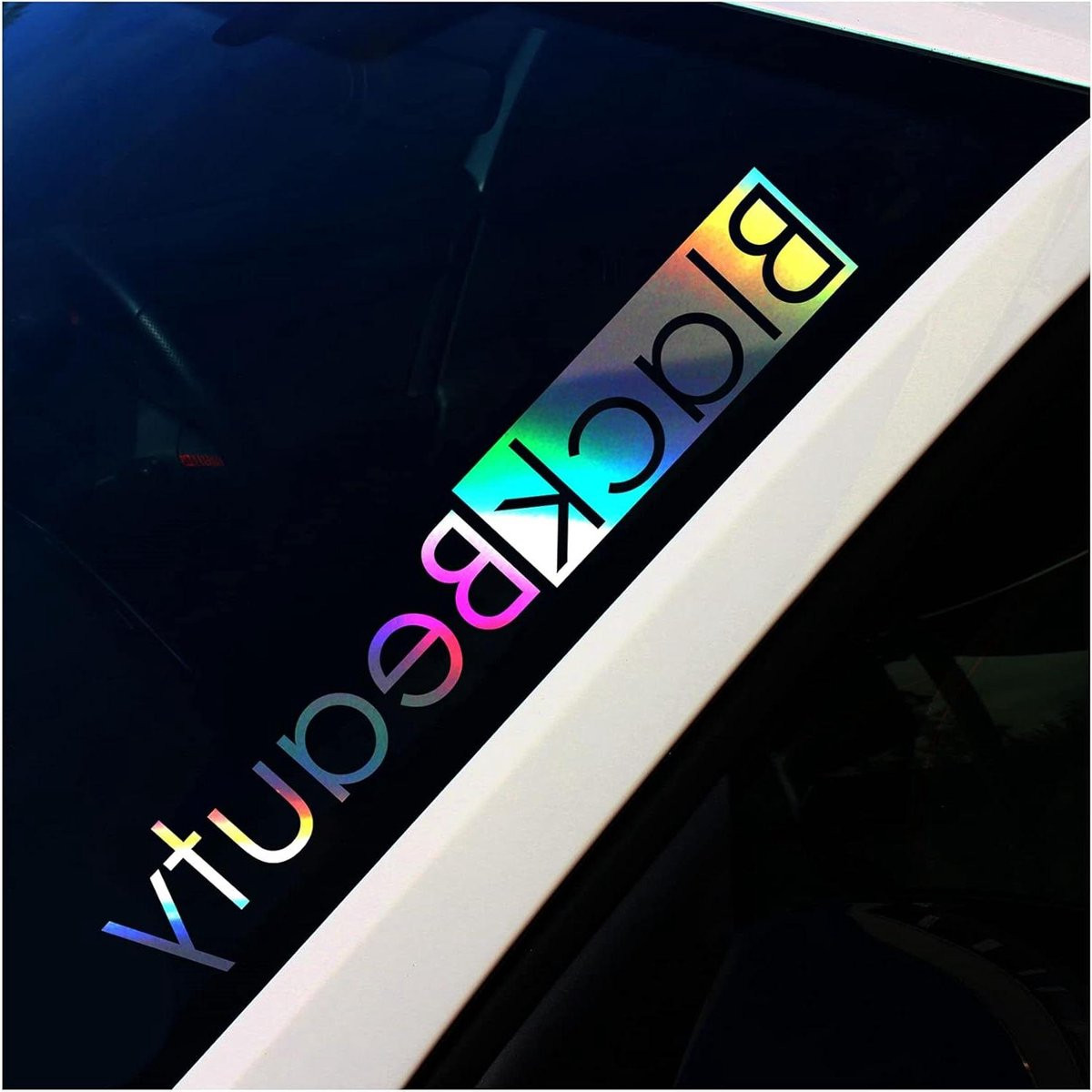 Hologram Voorruitsticker Belettering voor Auto - Contourgesneden Voertuig Decoratie - 55 x 91 cm