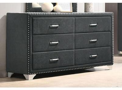 Coaster Melody 6-drawer Upholstered Dresser